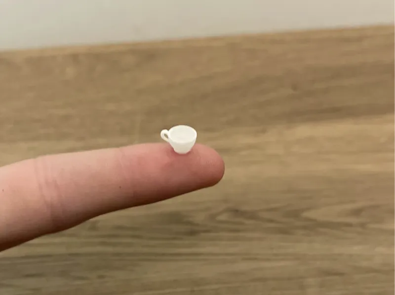 Worlds Smallest Tea Cup (only .09 grams)