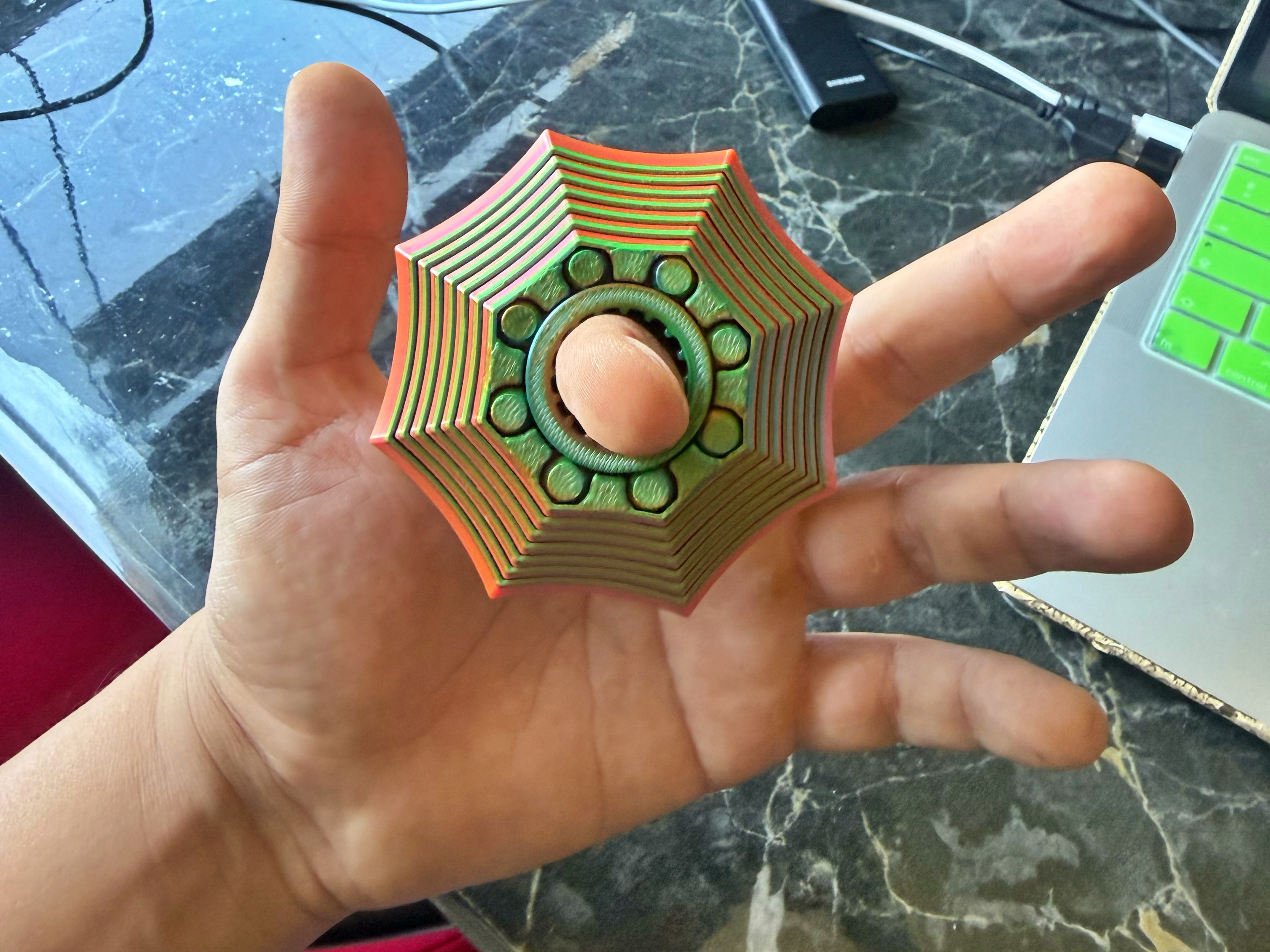 Kinetic Vortex Ring Spinner – Multi-Motion Fidget - 1