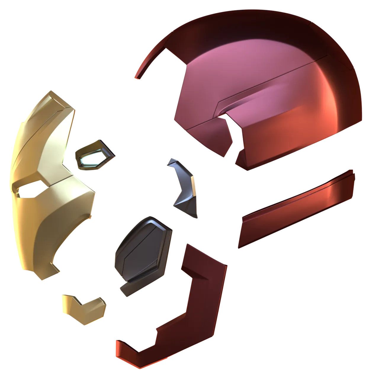 VEK3D Iron Man MK 46 Helmet view 4