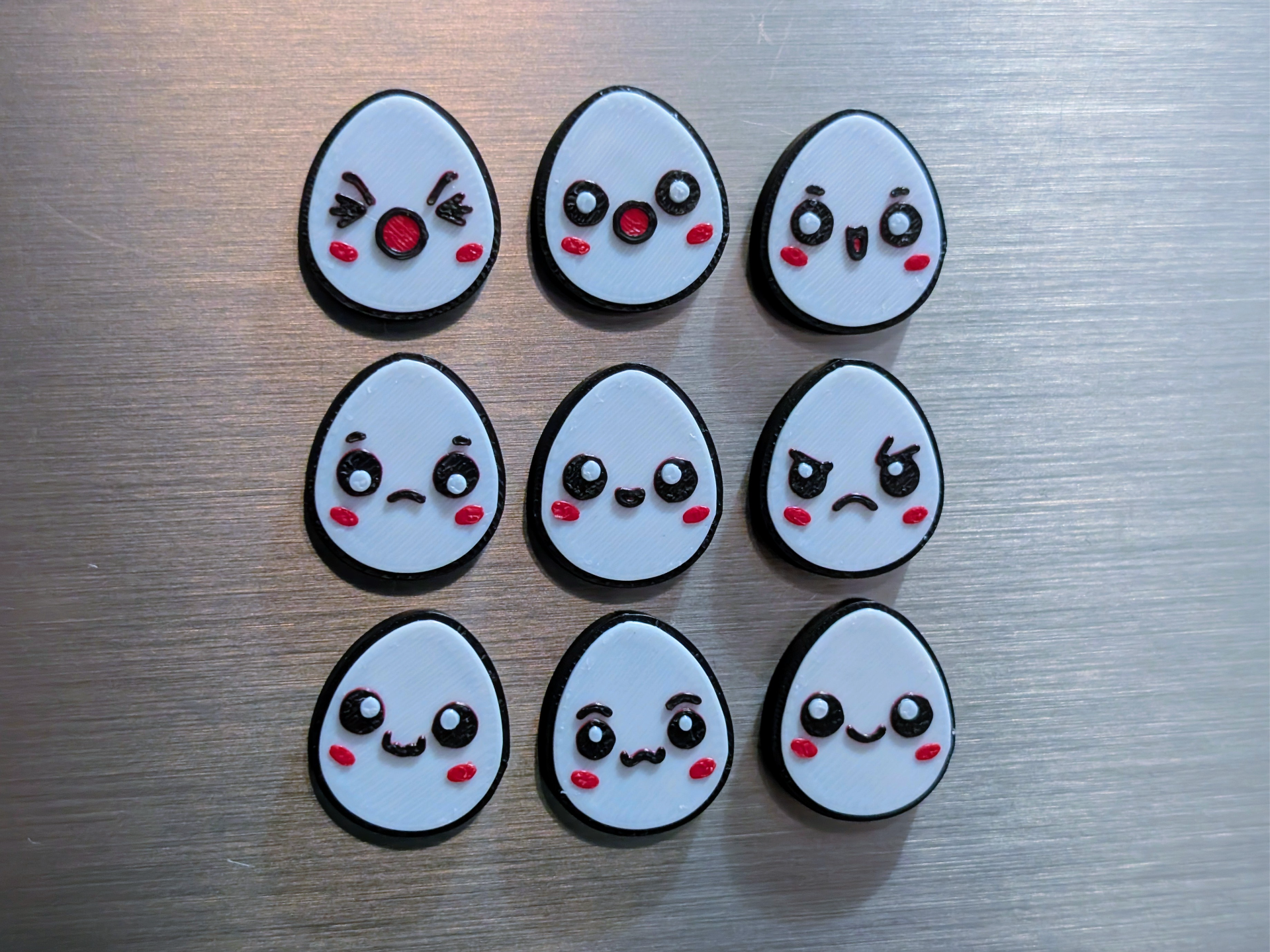 Cute Emotional Egg Magnets – Fast & Tiny Print  