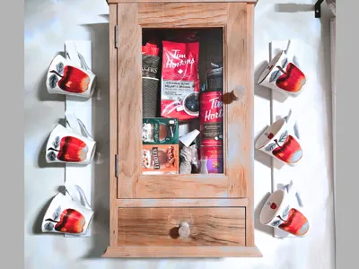 Modular Coffee Mug Vertical Wall Mount