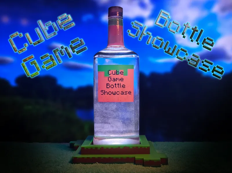 Cube Game Bottle Showcase