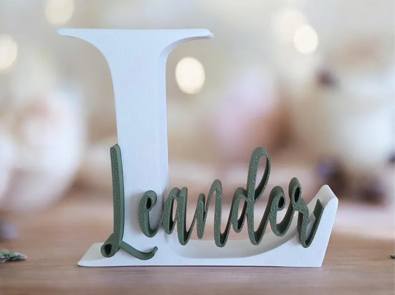 Letter L and name Leander