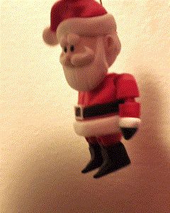 Wiggly Santa Rudolph 1964 Style Ornament/Keychain