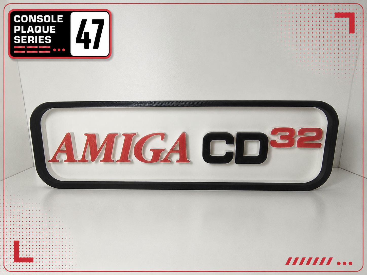 Console Logo Plaque - Amiga CD32