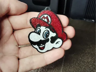 Mario Head Keychain | Multi-Color Printable Charm
