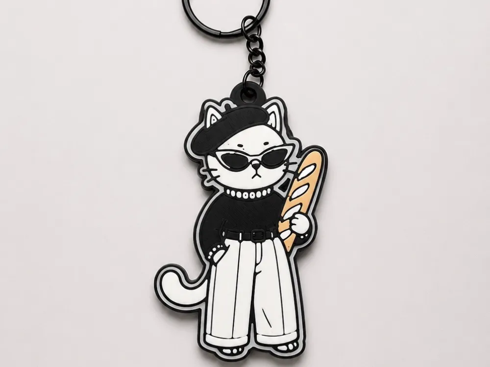 Llavero: Cat Parisian keychain. Referencia del modelo original.