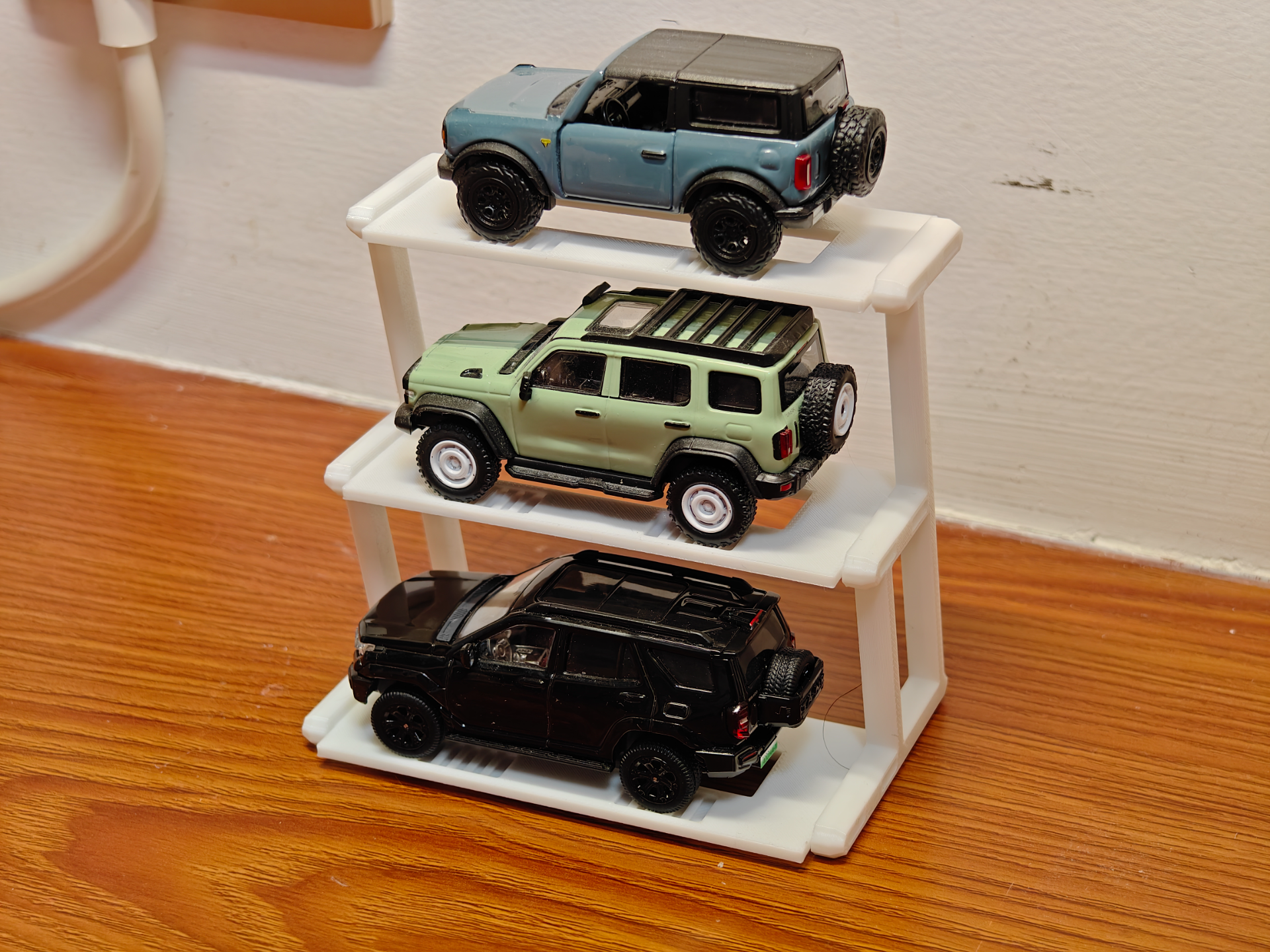 三层1/64比例小车展示收纳架 拼装 赛车 汽车