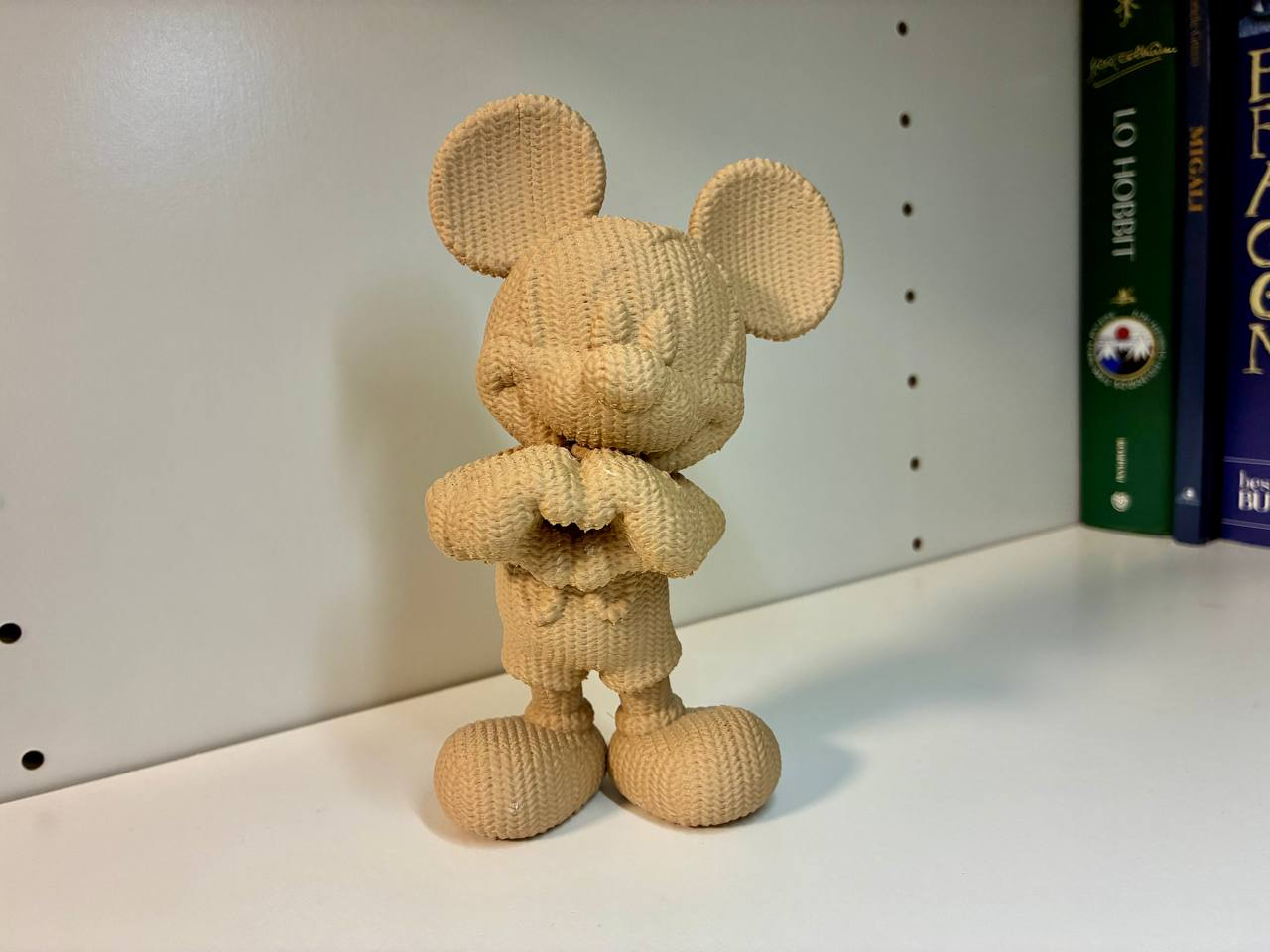 knitted Mickey Mouse for Valentine's Day