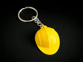 Construction/Engineer Helmet Key Ring