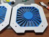 Adjusted the size of the center frame on plate 4 and the parameters of the air duct on plate 2 to ensure compatibility with 12cm fans of varying sizes