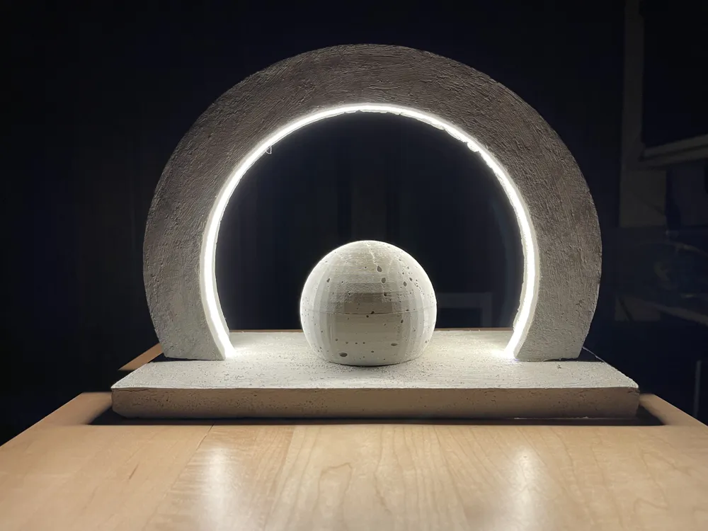 Eclipse Lamp TPU cement mold by Merzmann MakerWorld: Download Free 3D ...