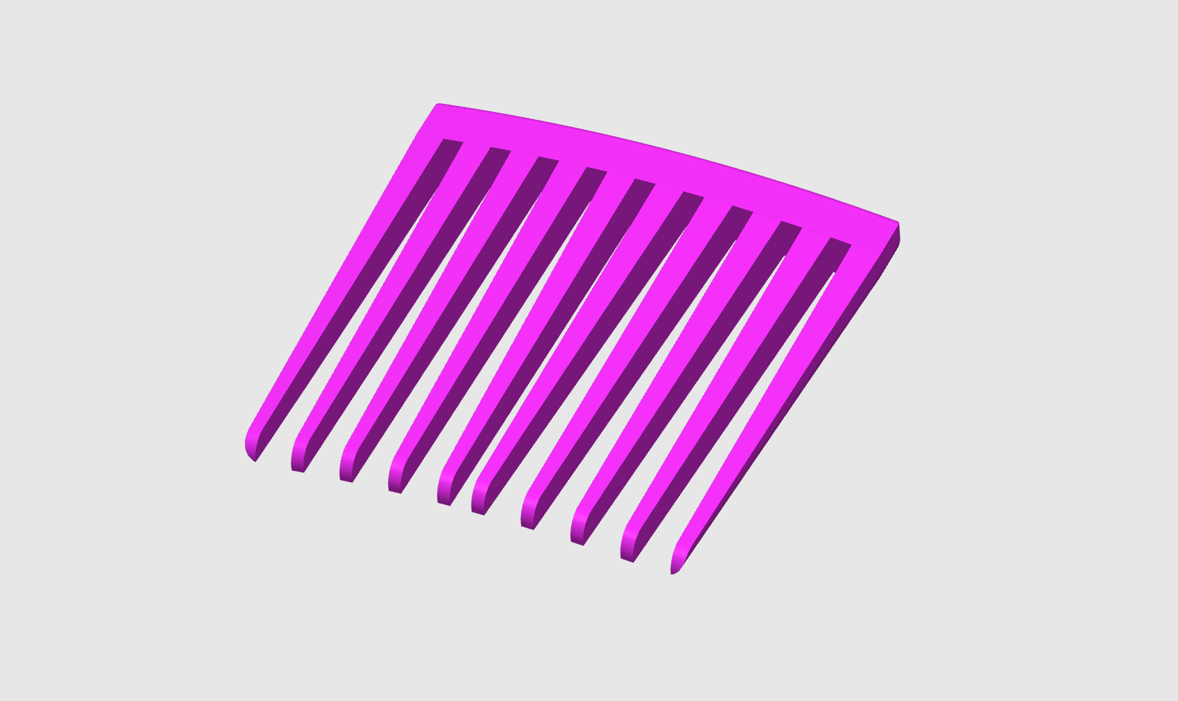 Miniatura 2 del modelo 3D BASIC FRENCH COMB