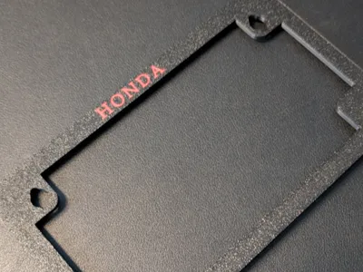Motorcycle License Plate Frame (Simple)