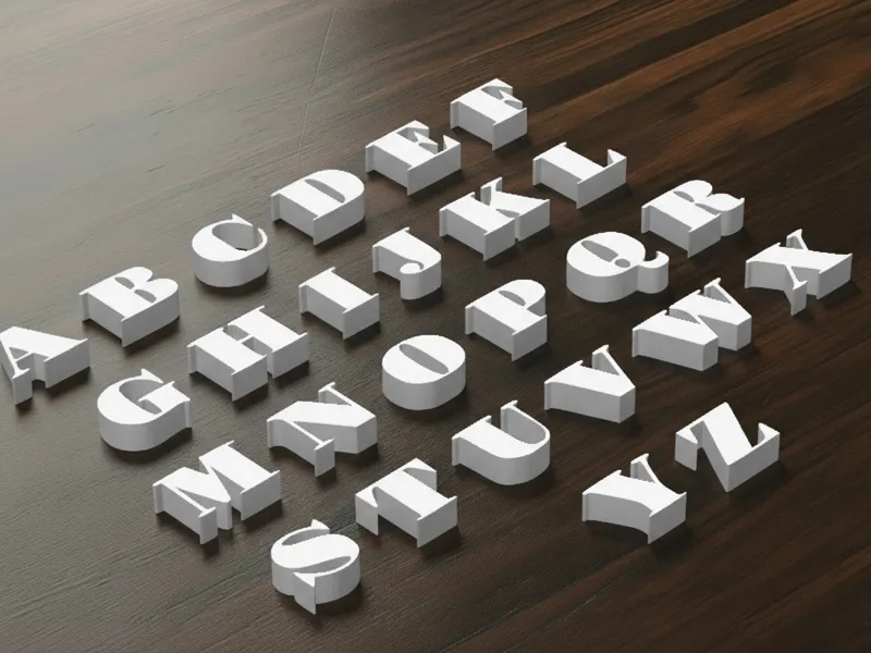 Alphabet Style -Gravitas One-