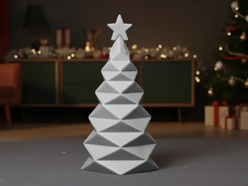 Modern Minimalist Christmas Tree Sculpture