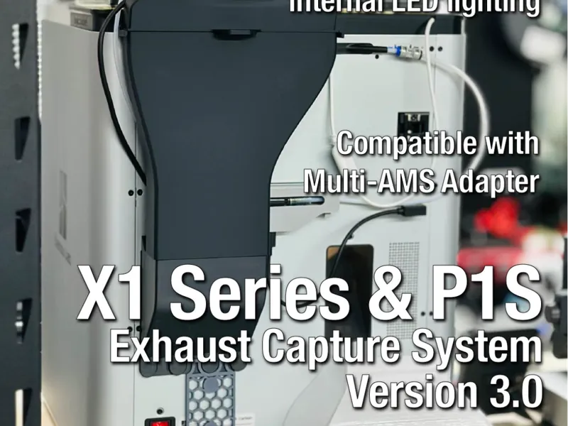 BambuLab X1 Series & P1S Exhaust Capture System v3