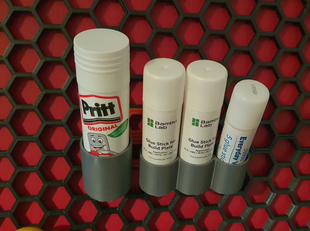 Gluestick or similar tube Shelves and Holders for HSW Wall by