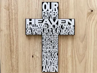 Our Father Lords Prayer Cross