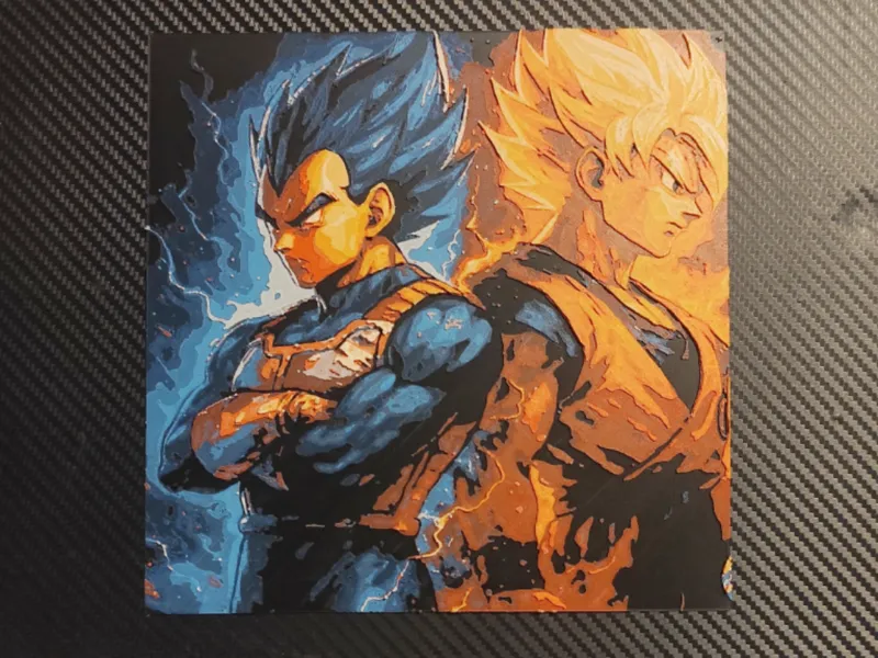 Hueforge Vegeta and Goku