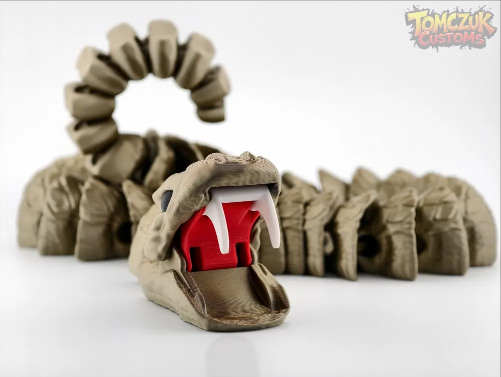 Ultimate Rattlesnake! Articulated mouth and tail! - Free 3D Print Model ...