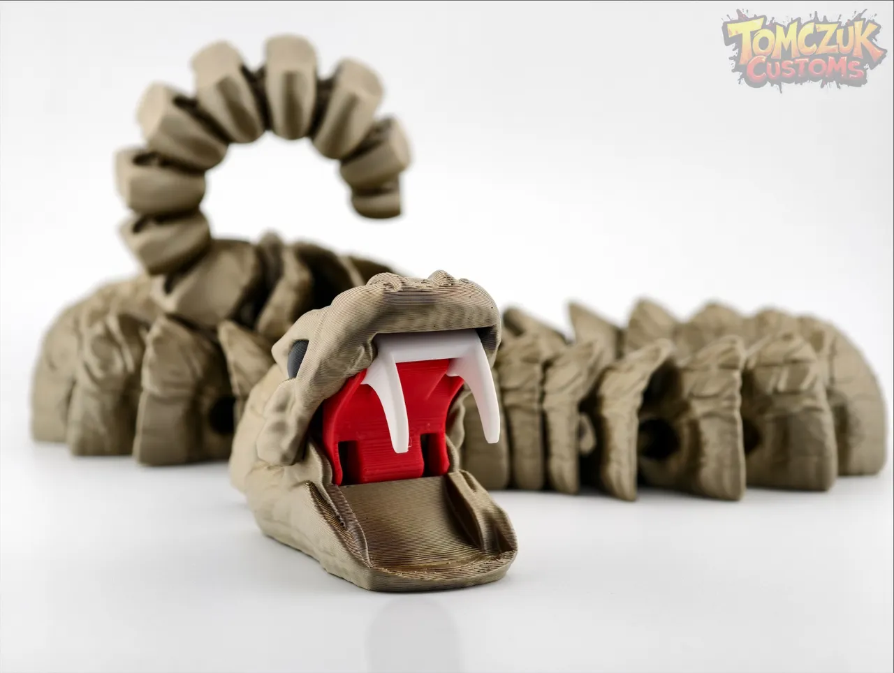 Ultimate Rattlesnake! Articulated mouth and tail! view 3