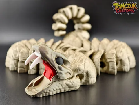 Ultimate Rattlesnake! Articulated mouth and tail! view 4