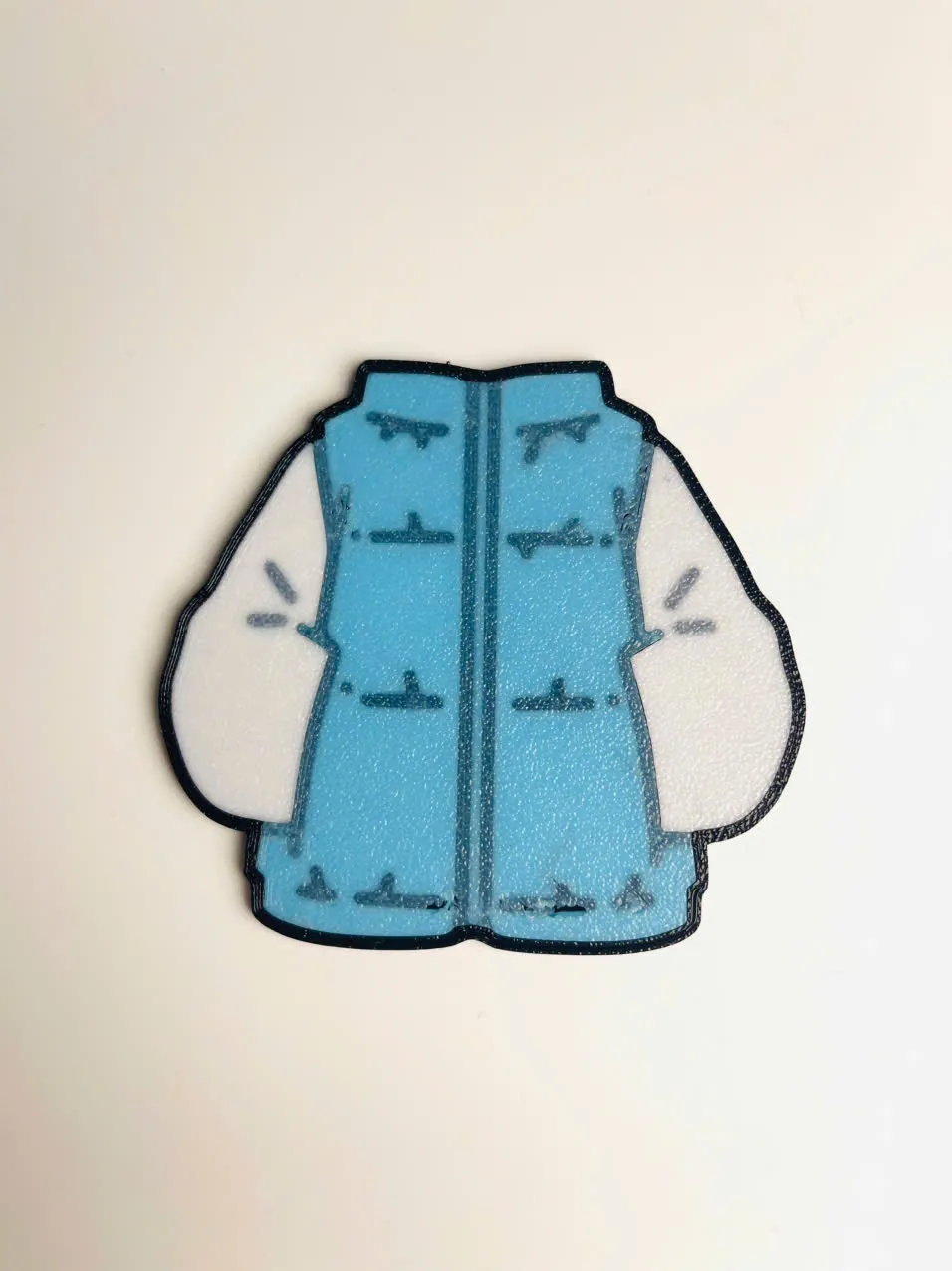 Clothes Keychain #3: Puffer Jacket by Simple2D MakerWorld: Download ...