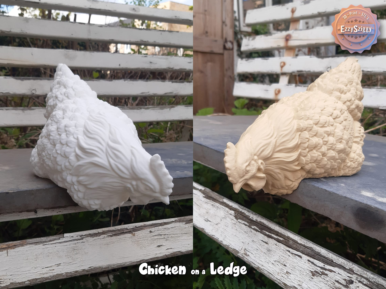 Miniatura 2 do modelo 3D Chicken on a Ledge