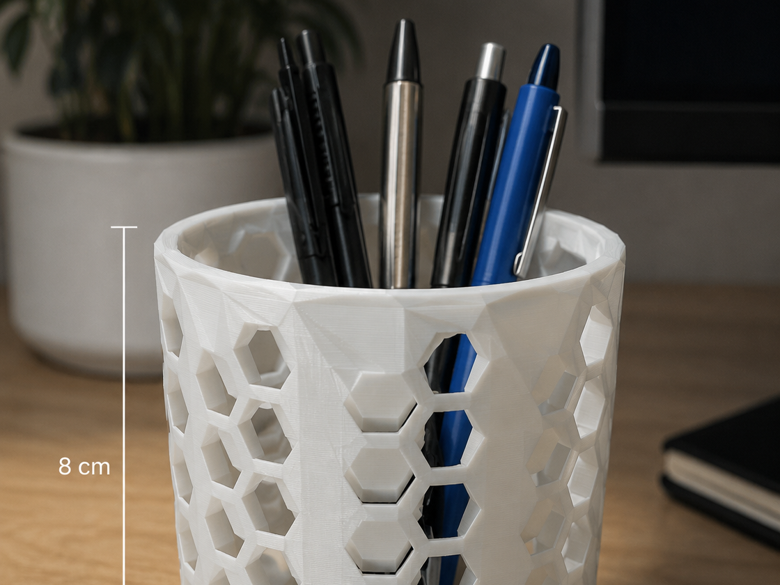 Hexa Pen Holder 8cm Height