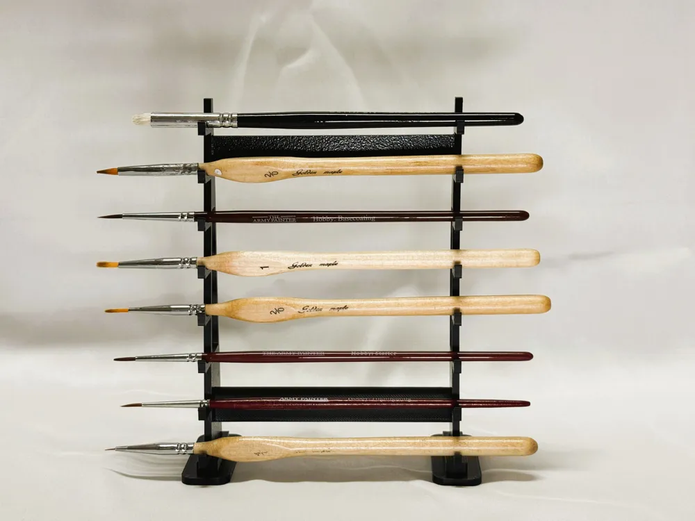 Mini Paintbrush Drying Rack - Quick print/EZ build - Free 3D Print ...