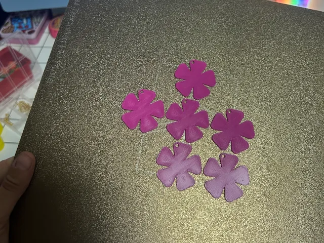 Pendientes flores