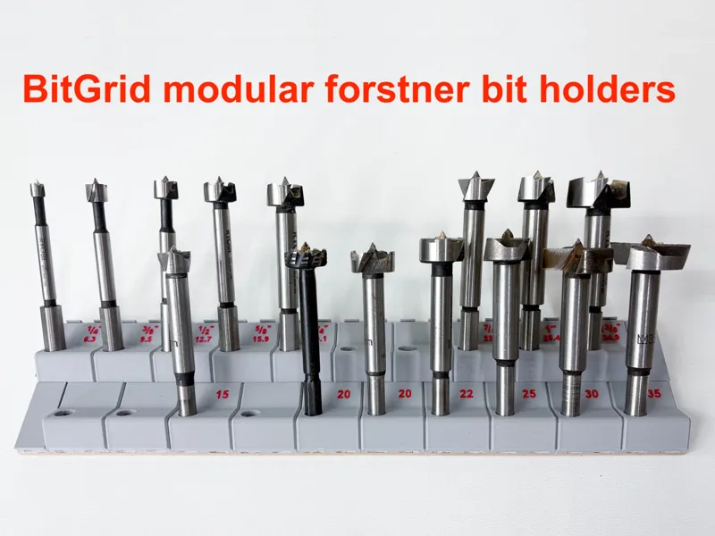 BitGrid modular Forstner bit holders