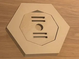 Support Médaille Hexagonale