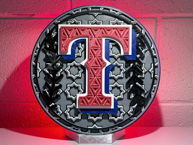 Texas Rangers Dimensional Mosaic