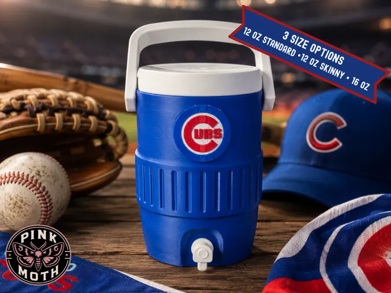Chicago Cubs Koozie - Snap in Logo