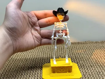 Modelo para impresión 3D: 跳舞骨架鱼缸打氧摆件 | 西部拾荒者 2.0 全新升级版 — vista de referencia 5