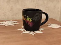 Dessous de verre toile d'araignée Halloween — photo 1