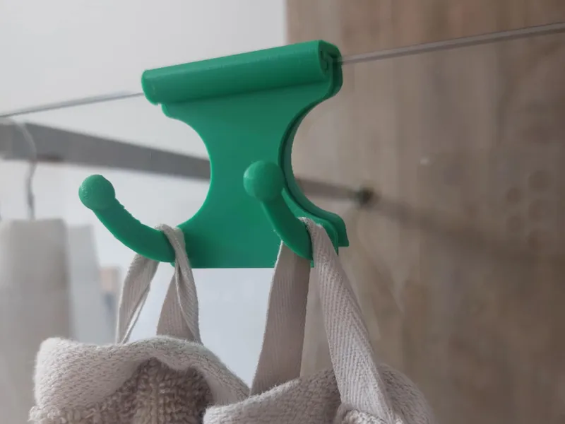 Towel rack for the shower cabin