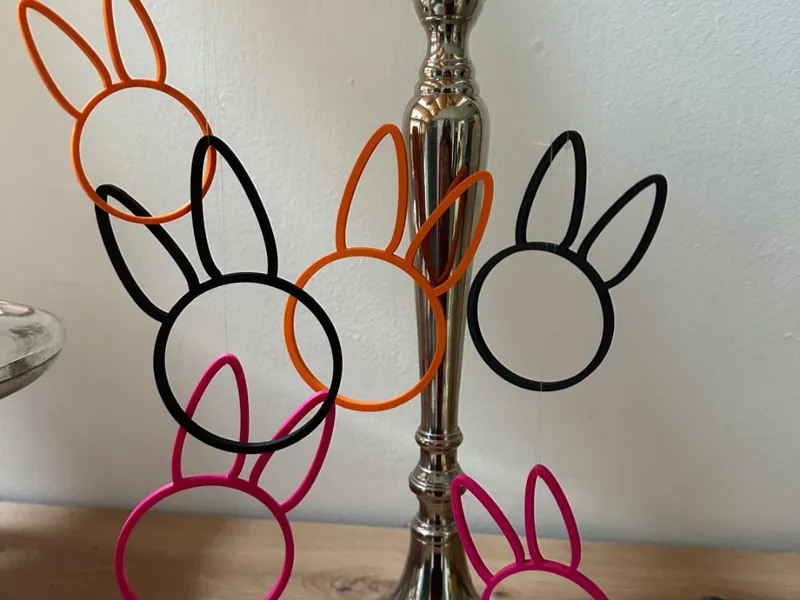 Osterhase Kontur filigran 