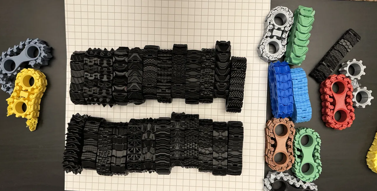 Finger Treads Fidget Track V2 - PATTERNS! view 2