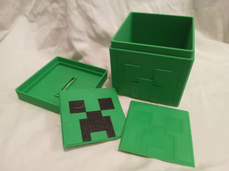 Creeper money box, replacable faces, no AMS