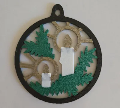 Christmas Candle Ornament