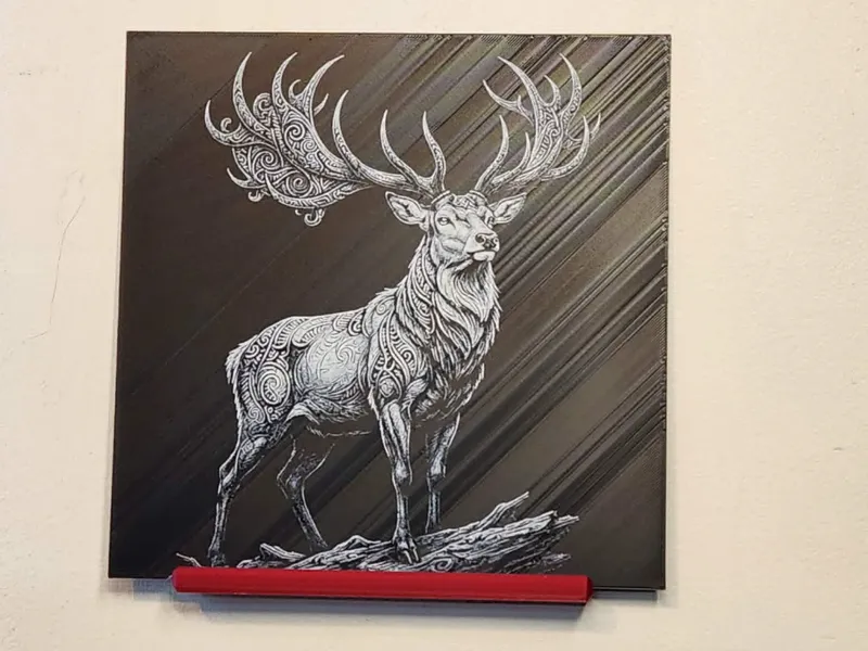Hueforge - Detailed Ornate Stag Standing Portrait