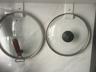 壁挂锅盖架，墙壁锅盖收纳架，锅盖挂钩（适配网购的公模免钉贴，严丝合缝！）厨房必备配件