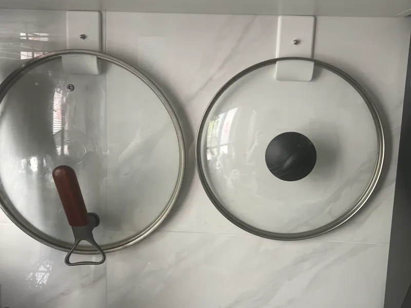 壁挂锅盖架，墙壁锅盖收纳架，锅盖挂钩（适配网购的公模免钉贴，严丝合缝！）厨房必备配件