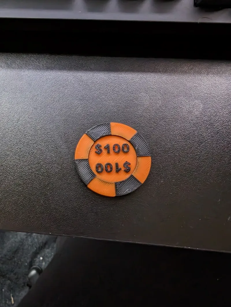 Colorized Poker Set Chip - $1 to $500 Chips