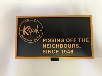 Klipsch - pissing off the neighbours