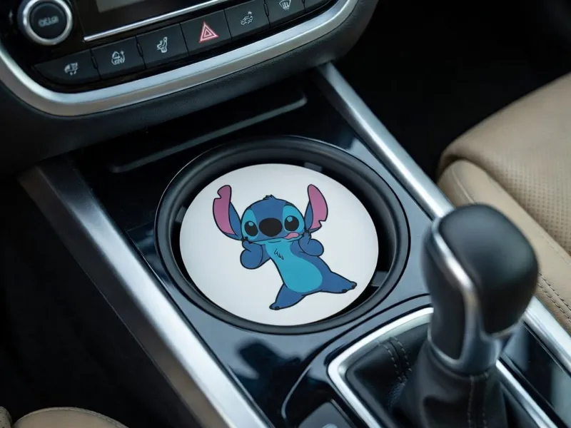 Stitch Car Cup Holder