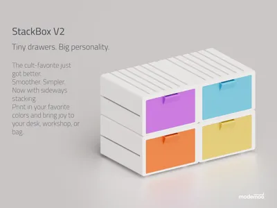 StackBox V2 — Tiny Drawers. Big Personality.